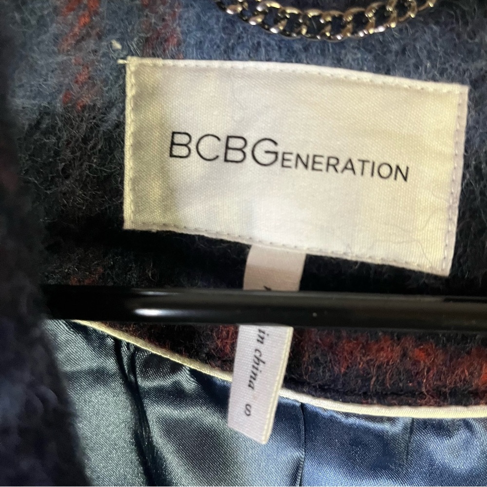 BCBGeneration Wool Blend Double Breasted Pail Not… - image 3